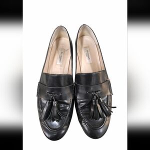 LK Bennett Black Tassel Loafers